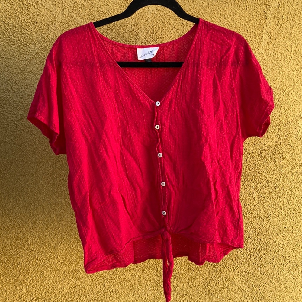 Red summer top